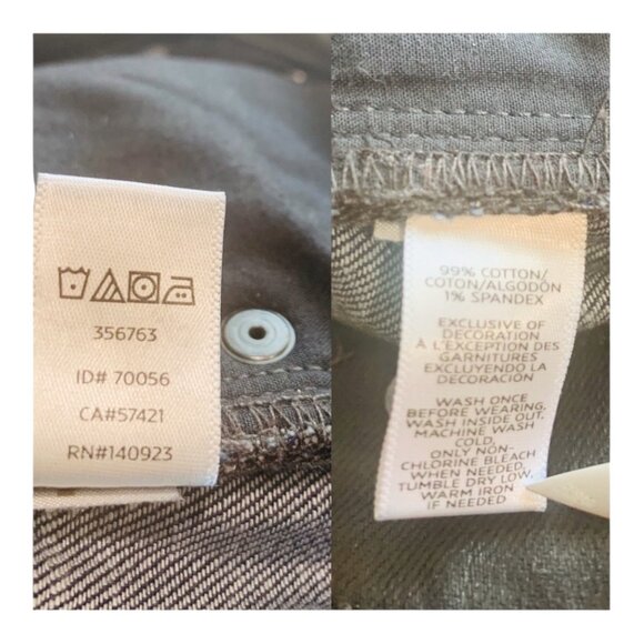 Lou & Grey Womens Modern Skinny Ankle Pants 27/4 Dark Denim Cotton/Spandex Blend - Picture 5 of 10